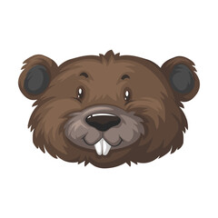 Beaver Face Free Icon