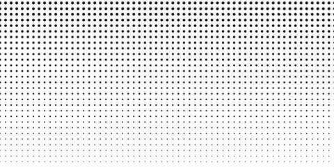 Dotted gradient halftone background. Horizontal seamless dots pattern in pop art style. Abstract modern stylish texture modern arts