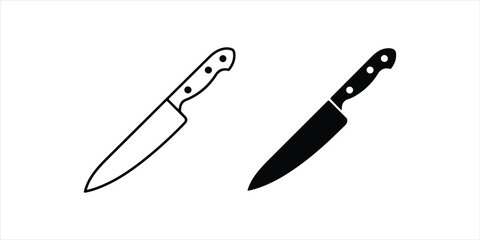 set of kitchen knives