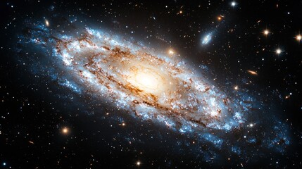 Fototapeta premium Spiral galaxy in deep space