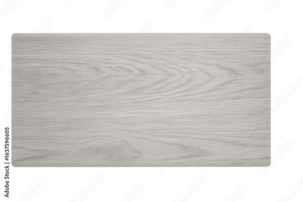 Poster close-up view of a rectangular light grey wood grain texture isolated on a transparent background, i