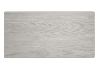 Close-up view of a rectangular light grey wood grain texture isolated on a transparent background, ideal for design projects