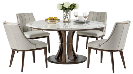 dining table and chairs