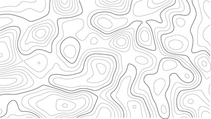 Topography seamless contour texture in elegant white vector format for mountain maps, travel illustrations, and hiking guide backgrounds