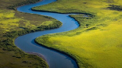 River winding through lush landscape