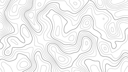 Fototapeta premium Topography seamless contour texture in elegant white vector format for mountain maps, travel illustrations, and hiking guide backgrounds