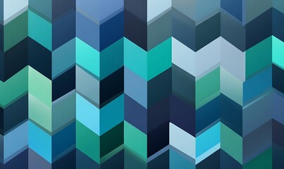 Geometric shapes and shades of blue