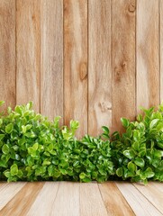 Leaves on wall banner