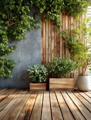 Leaves on wall banner