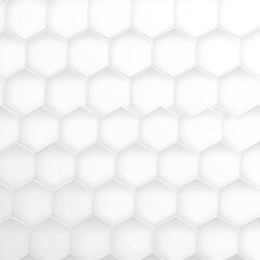 Fototapeta premium White abstract hexagon pattern background design