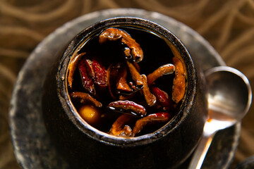 traditional Korean herb tea called ssanghwa tea