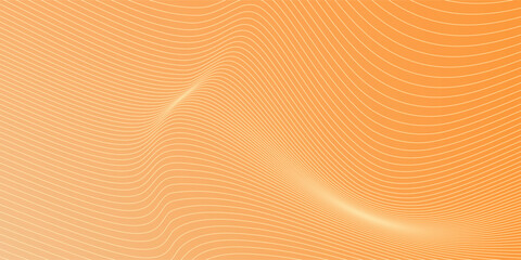 Abstract thin diagonal lines background. Slanted parallel orange stripes wallpaper.