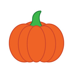 Vibrant Pumpkin Illustration A Classic Autumn Symbol