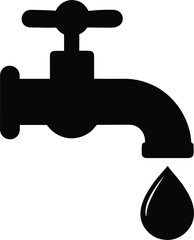 Dripping Faucet Silhouette