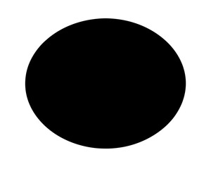 Minimalist Image of a Solid Black Circle on a White Background