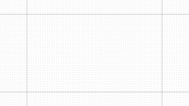 white paper version of an architect draughtsman or designers blueprint drawing board page with animated lines that draw on and off 4K