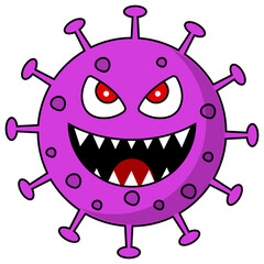 Virus Character Illustration