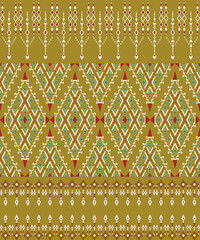Vintage thai-laos silk fabric pattern-seamless Asian textile design 
Elegant Thai-Laos inspired silk fabric pattern with intricate traditional motifs
