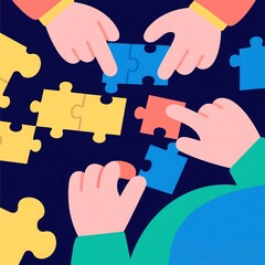 playing puzzles