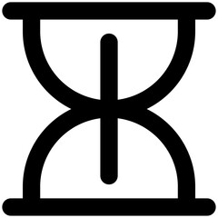 sand clock icon for business, website, application, printing, document, poster design, etc