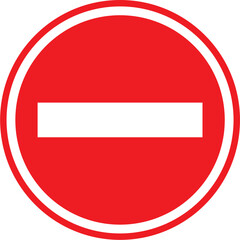 stop icon red color vector design template illustration for any design