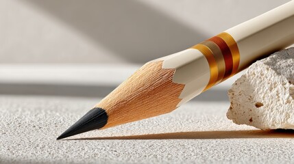 Pencil on table banner