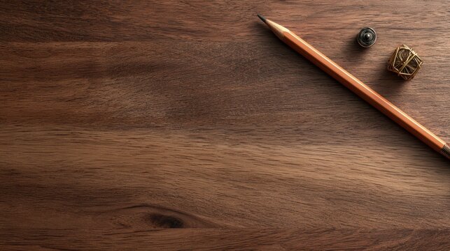 Pencil on table banner