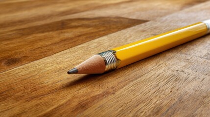 Obraz premium Pencil on table banner