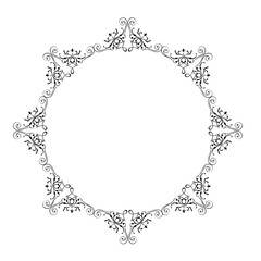 Vintage Ornamental Vector Frame – Elegant Black Vector Border, SVG