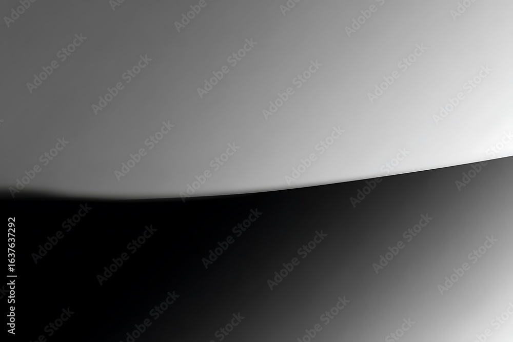 Poster abstract monochrome gradient with dark curve