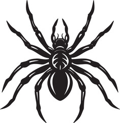 Halloween Spider Silhouette Vector