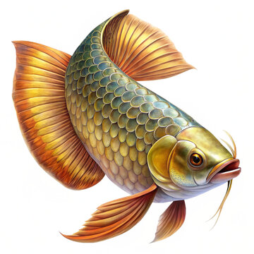  full body arowana illustration realistic proport.png