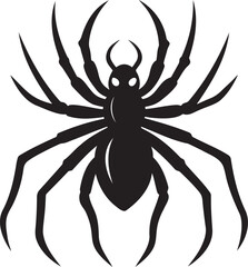  Halloween Spider Silhouette Vector