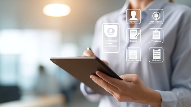 Streamline business processes with modern tablet technology for ultimate efficiency and organized workflow - Powered by Adobe