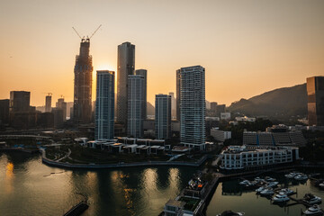 Aerial view of landscape in shenzhen city, China