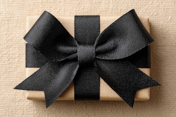 Gift Box With Black Bow