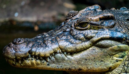 Close-up of a crocodile's head (1)