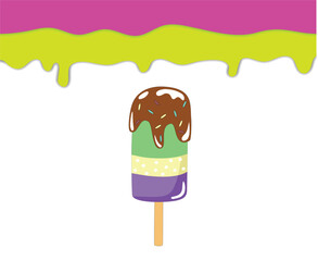 colorful ice cream