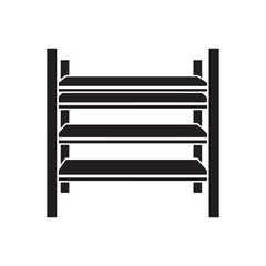 Bring harmony to your space – Shelf silhouette drawn with balanced Shelf vector – Shelf illustration – furniture silhouette

