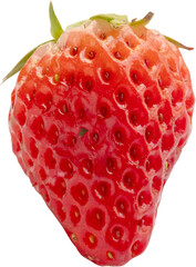 Fresh red strawberry isolated on white background