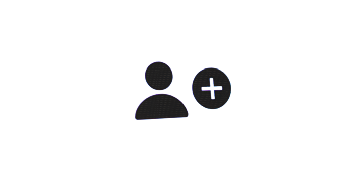 Add User Icon Simple, Clean UI Element for Website App Design