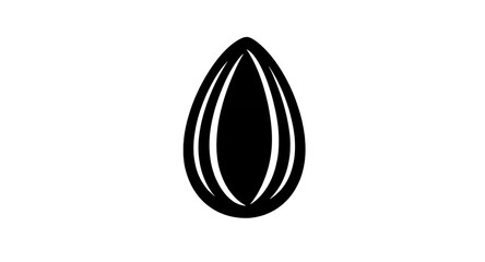Almond Logo Design Simple, Elegant Nut Icon for Your Brand