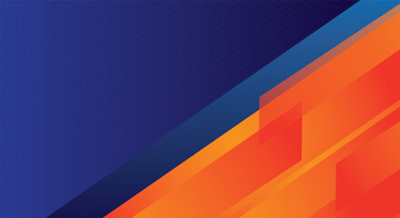 Modern abstract background of blue orange geometric shapes