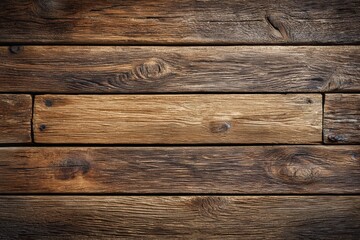 Vintage wood wall banner