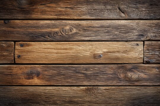 Vintage wood wall banner