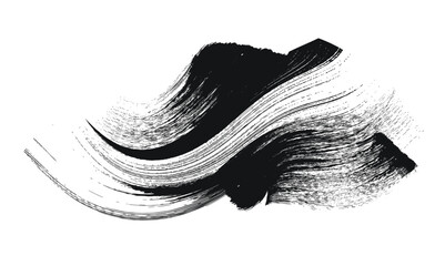 Black and white art grunge, Vector brush Stroke, grunge paint element, grunge  texture overlay background. Monochrome grunge texture. Grunge Brush strokes Background.eps8