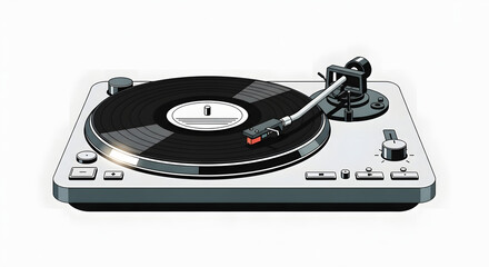 Classic Vinyl Record Player