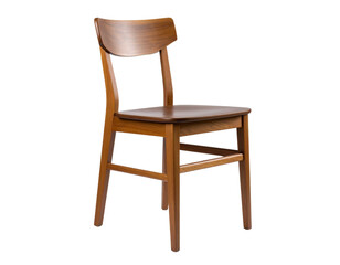 Modern Wooden Chair Isolated on White Background