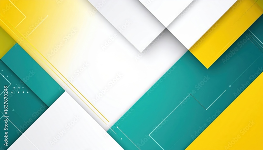 Poster dynamic geometric patterns in modern graphic design creative studio visual art digital environment a