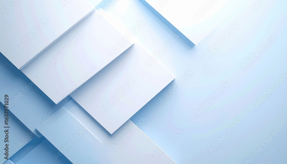 Poster dynamic abstract design featuring geometric shapes and layers modern digital art minimalist style so